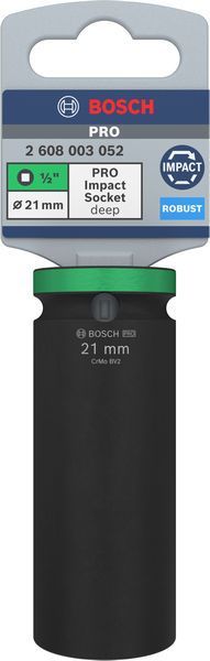 BOSCH &quot;PRO Impact Steckschlüsselsatz, 1/2&quot;&quot;, 21 mm, tief&quot;