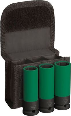 BOSCH &quot;PRO Impact Steckschlüssel-Set mit PET-Abdeckungen, 1/2&quot;&quot;, extra tief, 3-tlg&quot;