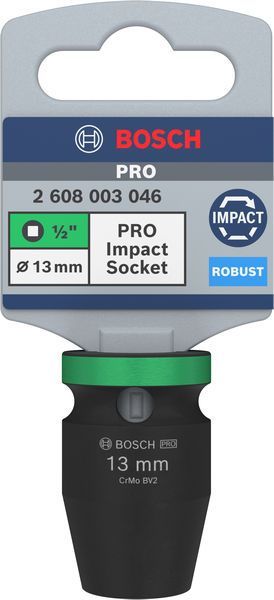 BOSCH &quot;PRO Impact Steckschlüsselsatz, 1/2&quot;&quot;, 13 mm, Standard&quot;
