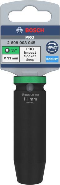 BOSCH &quot;PRO Impact Steckschlüsselsatz, 1/2&quot;&quot;, 11 mm, tief&quot;