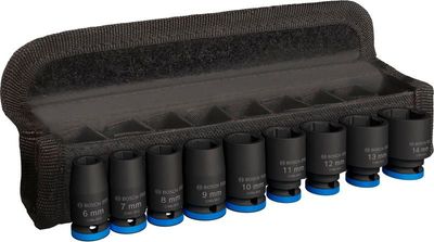 BOSCH &quot;PRO Impact Steckschlüsselsatz Set, 1/4&quot;&quot;, Standard, 9‑tlg.&quot;