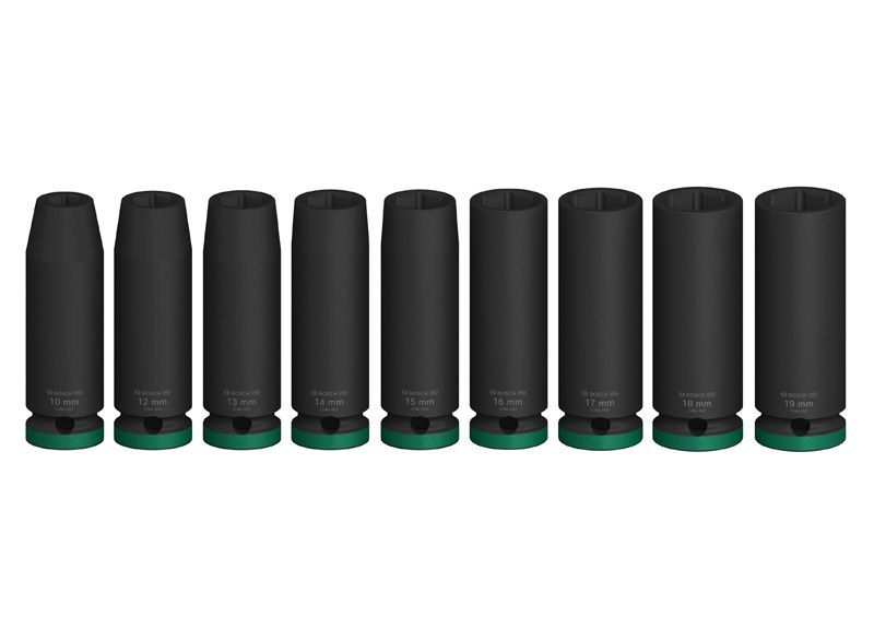 BOSCH &quot;PRO Impact Steckschlüsselsatz Set, 1/2&quot;&quot;, tief, 9‑tlg.&quot;