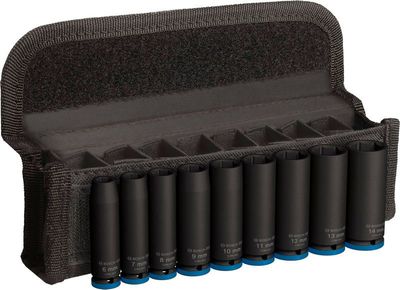 BOSCH &quot;PRO Impact Steckschlüsselsatz Set, 1/4&quot;&quot;, tief, 9‑tlg.&quot;
