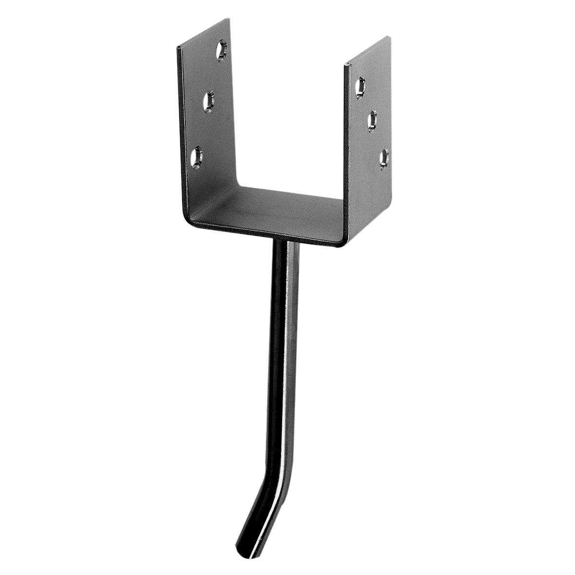 ALBERTS Pfostenträger-U 101mm mit Betonanker gebogen