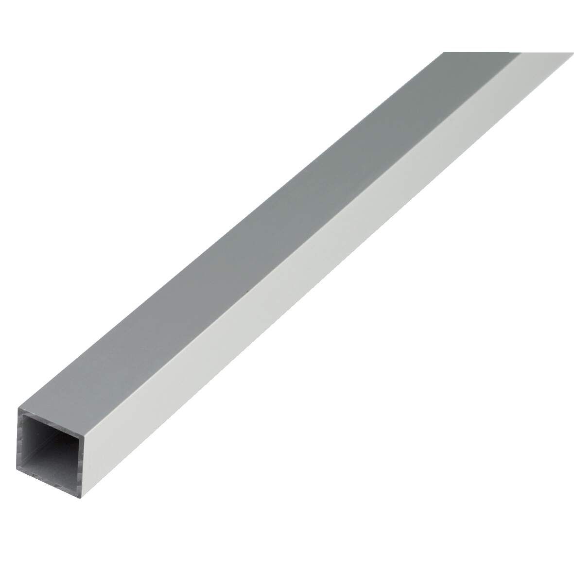 ALBERTS Vierkantrohr Alu silber elox. 1m/20x20x1,5mm
