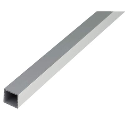 ALBERTS Vierkantrohr Alu silber elox. 1m/20x20x1,5mm