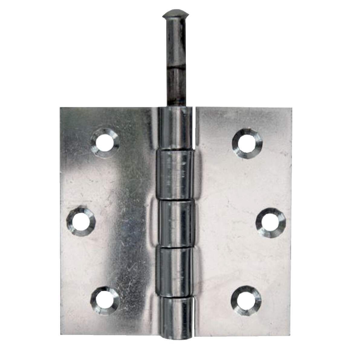 ALBERTS Scharnier quadr.gerollt NIRO 76x76x2mm,mit losem Stift