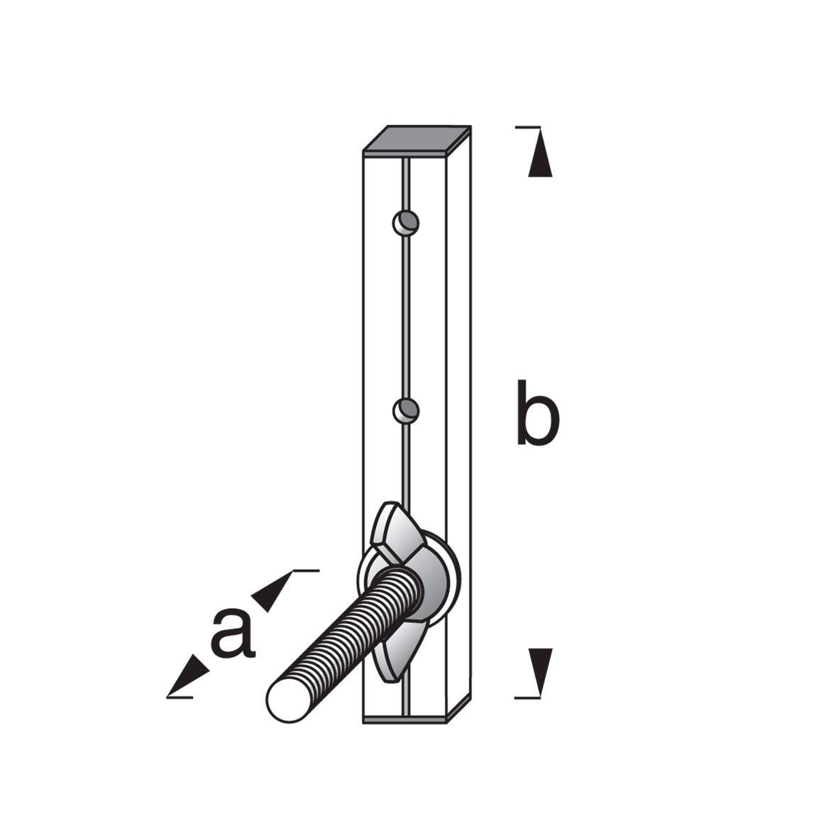 ALFER Felgenhalter Typ 19 Alu blank 90x140mm,max.Belastung 20kg