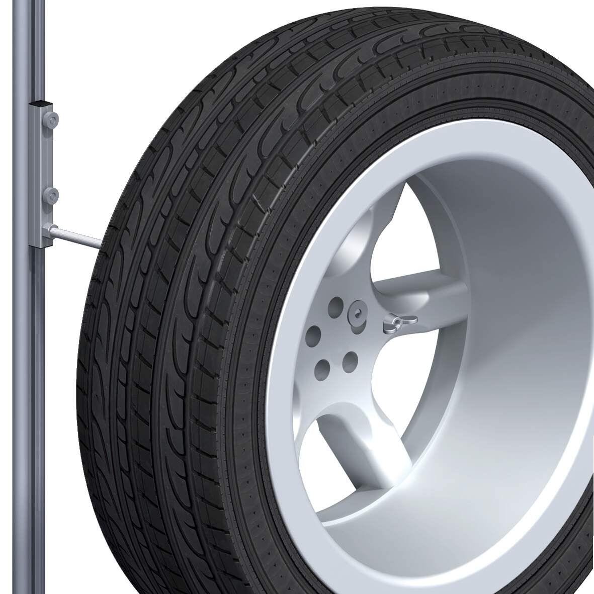 ALFER Felgenhalter Typ 19 Alu blank 90x140mm,max.Belastung 20kg