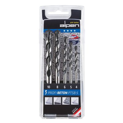 ALPEN Betonbohrersatz PTSB 5 HM 5-teilig