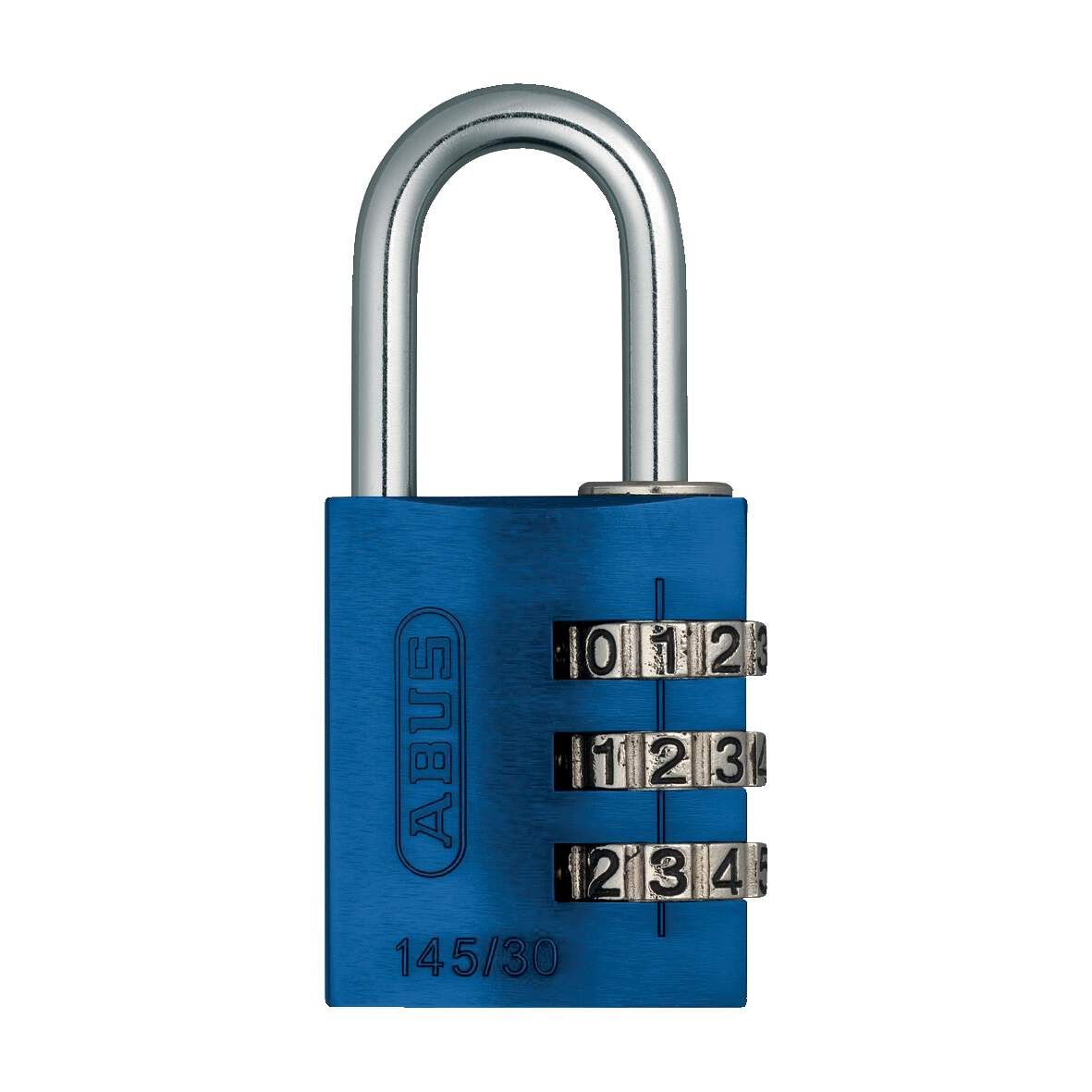 ABUS Zahlen-Vorhangschloss 145/30 rainbow,3-stelliger Zahlencode