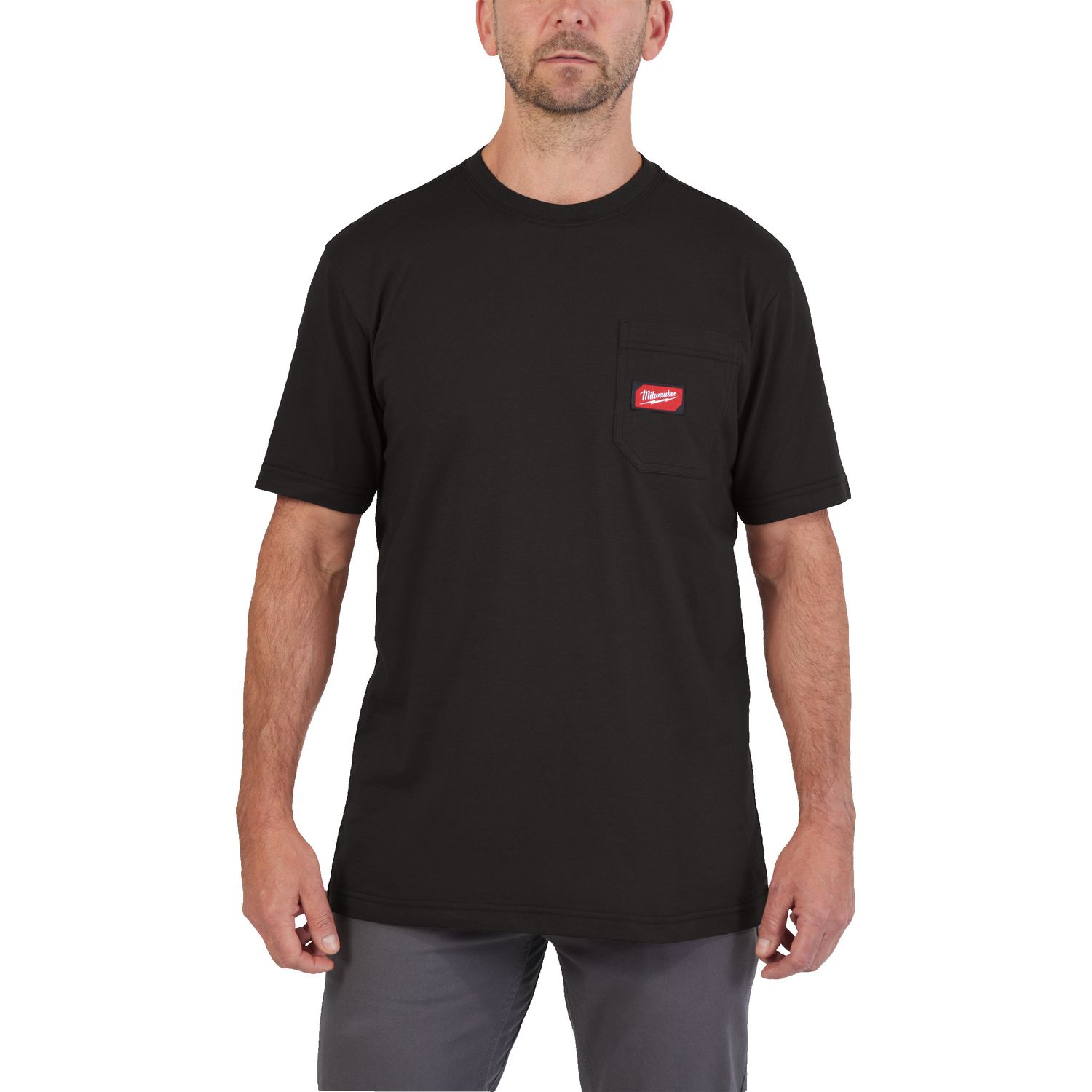 MILWAUKEE Arbeits-T-Shirt schwarz mit UV-Schutz WTSSBL-S