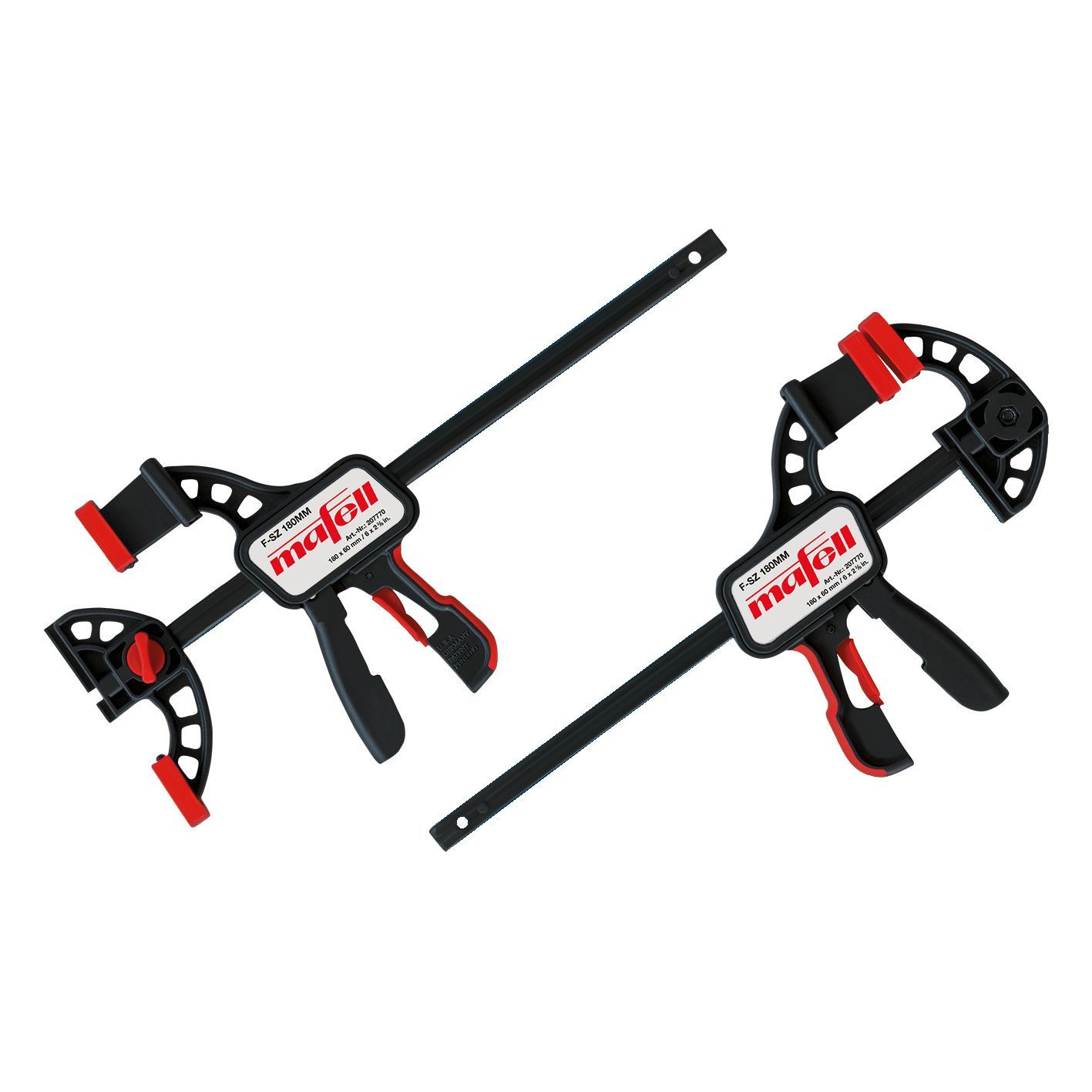 MAFELL Spannzwinge F-SZ 180MM, 2 Stück, zur Schienenfixierung am Werkstück