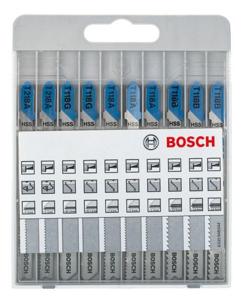 BOSCH 10-tlg. Stichsägeblatt-Set Basic for Metal