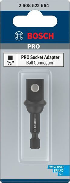 BOSCH &quot;PRO Socket Adapter mit Kugelverbindung, 1/2&quot;&quot;, 50 mm&quot;