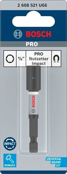 BOSCH &quot;PRO Nutsetter Impact, 1/4&quot;&quot; x 65 mm, 2 9/16&quot;&quot; x 65 mm&quot;