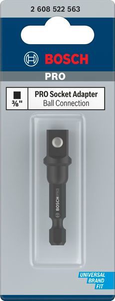 BOSCH &quot;PRO Socket Adapter mit Kugelverbindung, 3/8&quot;&quot;, 50 mm&quot;