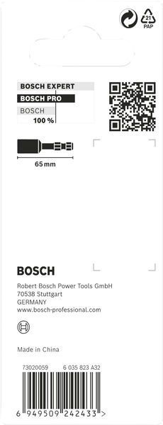 BOSCH &quot;PRO Nutsetter Impact , 1/2&quot;&quot; x 65 mm, 2 9/16&quot;&quot; x 65 mm&quot;