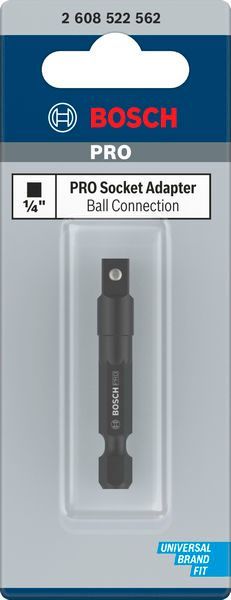 BOSCH &quot;PRO Socket Adapter mit Kugelverbindung, 1/4&quot;&quot;, 50 mm&quot;