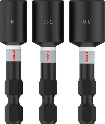 BOSCH &quot;PRO Nutsetter Impact Set , 1/4&quot;&quot; x 50 mm, 5/16&quot;&quot; x 50 mm, 3/8&quot;&quot; x 50 mm, 3-tlg.&quot;