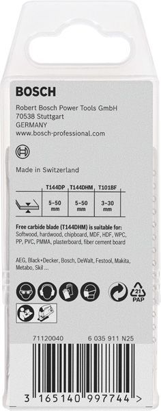 BOSCH 15‑tlg. Stichsägeblatt-Set für Holz, T-Schaft