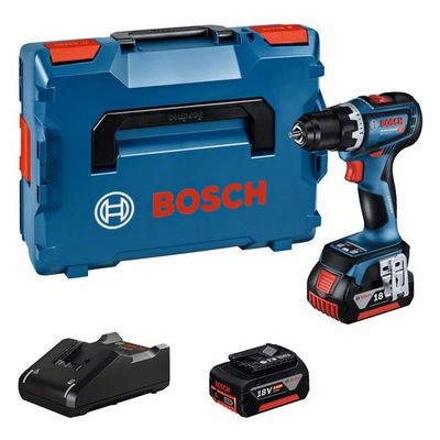 BOSCH 18V Akku Bohrschrauber GSR 18V-90 C mit 2x 5,0Ah Akkus
