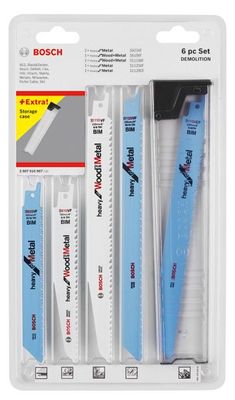 BOSCH 6-tlg. Säbelsägeblatt-Set Demolition