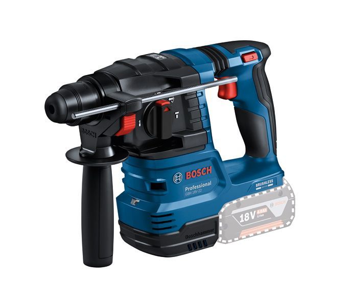 BOSCH Akku-Bohrhammer mit SDS plus GBH 18V-22, 2 x Akku GBA 18V 4.0Ah, L-BOXX