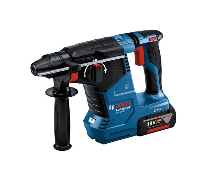 BOSCH Akku-Bohrhammer mit SDS plus GBH 18V-24 C mit L-BOXX