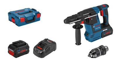 BOSCH Akku-Bohrhammer mit SDS plus GBH 18V-26F,L-BOXX 136, 2 x ProCORE18V 5.5Ah