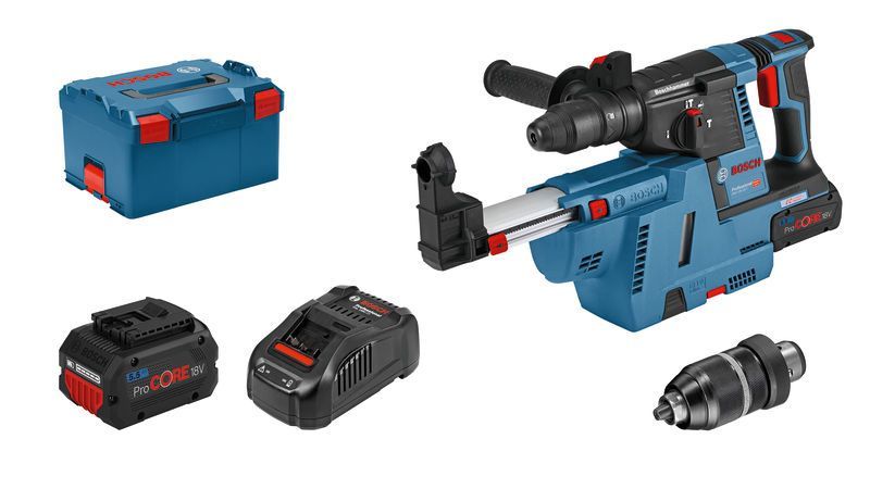 BOSCH Akku-Bohrhammer mit SDS plus GBH 18V-26F, L-BOXX 238, 2 x ProCORE18V 5.5Ah