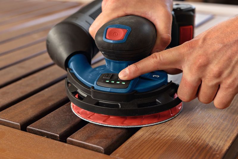 BOSCH Akku-Exzenterschleifer GEX 18V-150-3, L-BOXX 162