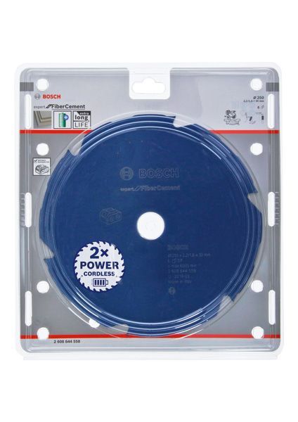BOSCH Akku-Kreissägeblatt Expert for Fibre Cement, 250 x 2,2/1,6 x 30, 6 Zähne