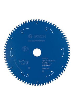 BOSCH Akku-Kreissägeblatt Expert for Aluminium, 250 x 2,4/1,8 x 30, 78 Zähne