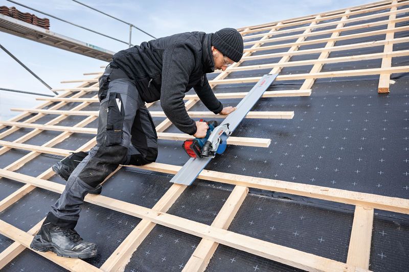 BOSCH Akku-Kreissäge GKS 18V-57-2 GX, Karton + FSN 44