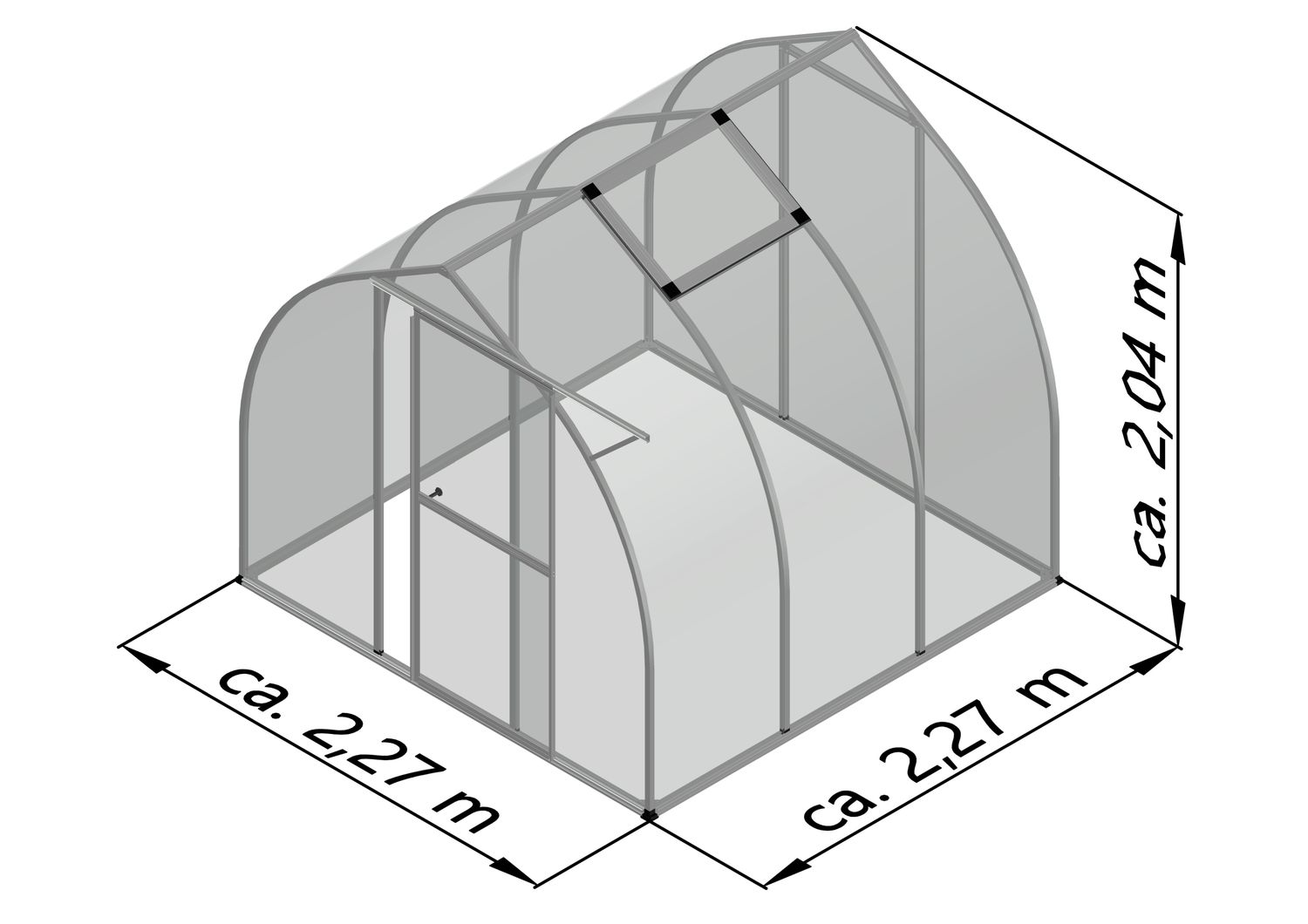 Gewächshaus Rhodo III
