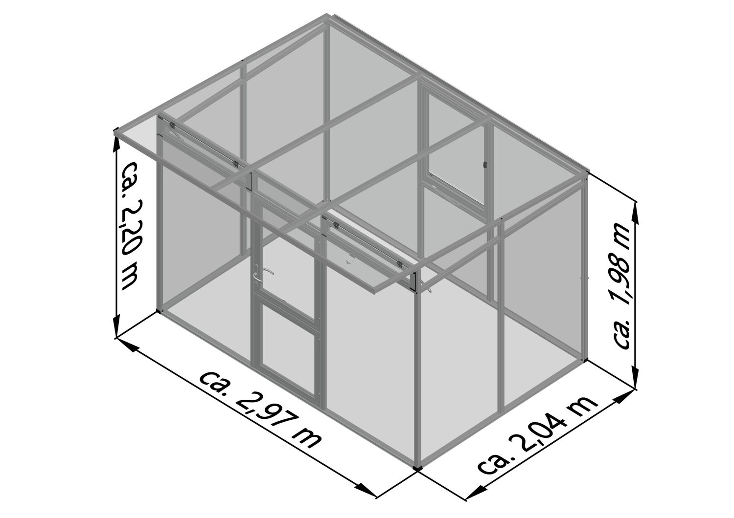 Gewächshaus Santini II - blank