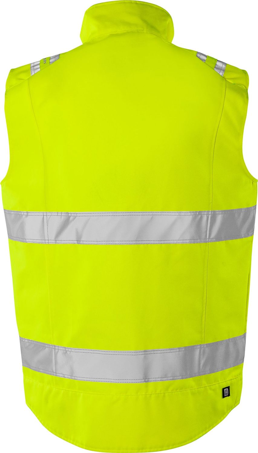 FRISTADS High Vis Green Weste Kl. 2 5067 GPLU Größe 2XL