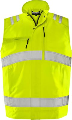 FRISTADS High Vis Green Weste Kl. 2 5067 GPLU Größe 2XL