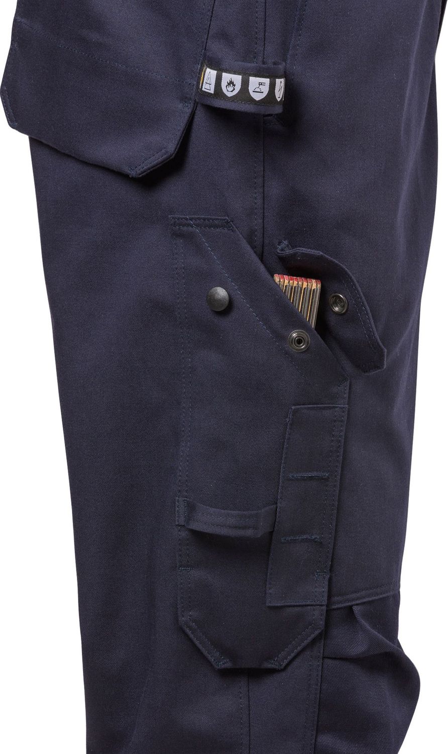 FRISTADS Flame High Vis Overall Kl. 3 8084 FLAM Größe 2XL