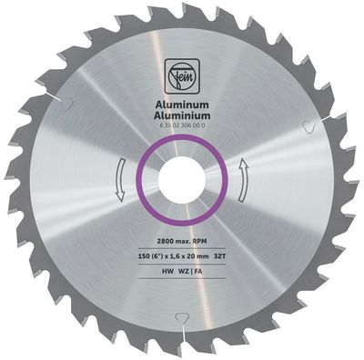 FEIN Handkreissägeblatt für Aluminium und weitere Nichteisenmetalle 150 mm