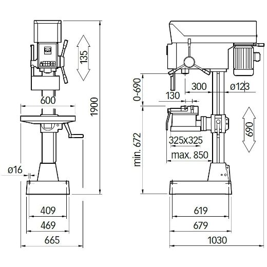 ELMAG PREMIUM Highspeed-Säulenbohrmaschine