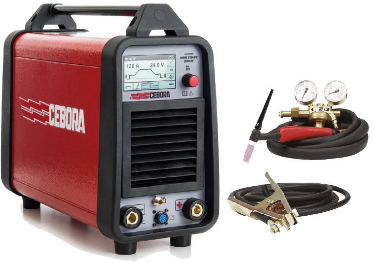 ELMAG Profi WIG-DC-Schweißinverter &#39;PFC&#39; CEBORA WIN TIG &#39;DC&#39; 220 M - ECO-SET-G