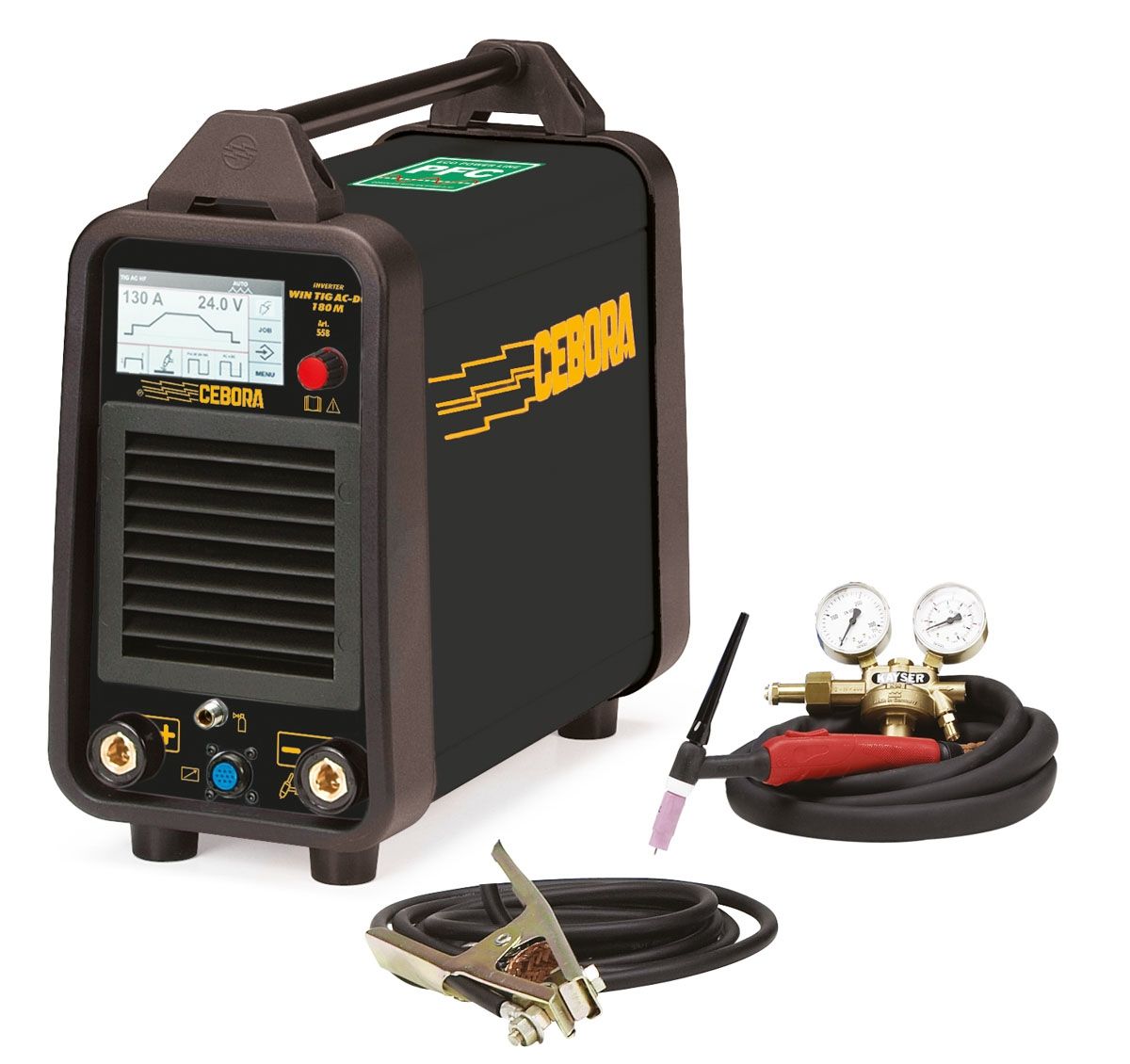 ELMAG Profi WIG-AC-DC-Schweißinverter &#39;PFC&#39; WIN TIG &#39;AC-DC&#39; 180 M - ECO-SET-G