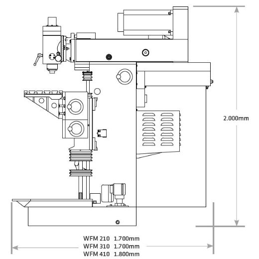 ELMAG Werkzeugfräsmaschine WFM 410 Servodrive