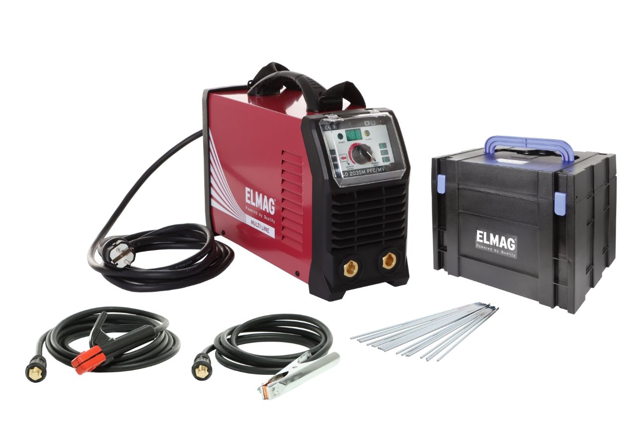 ELMAG Elektroden-Schweißinverter SD 2035M PFC/MV-SET-K