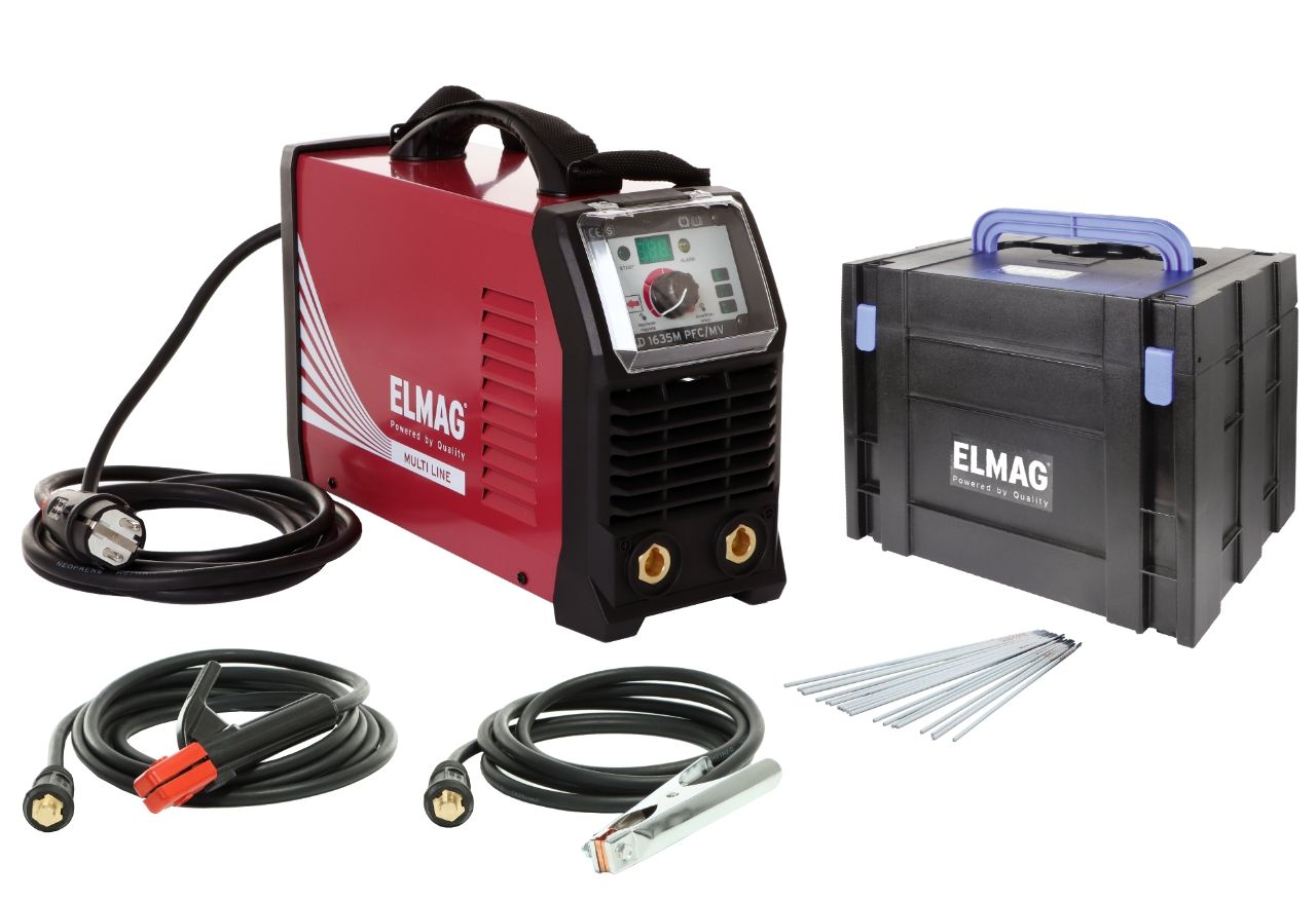 ELMAG Elektroden-Schweißinverter SD 1635M PFC/MV-SET-K