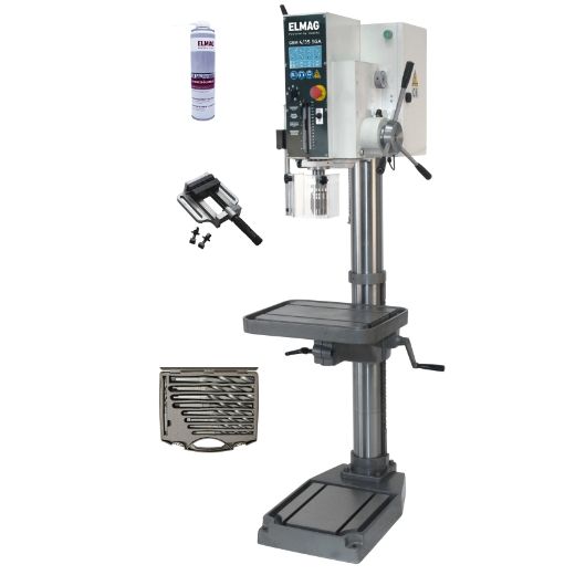 ELMAG Getriebe-Säulenbohrmaschine GBM 4/35 SGA Set