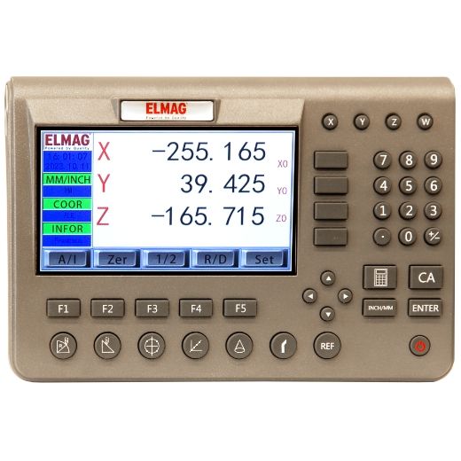 ELMAG Getriebe Fräs- und Bohrmaschine MFB 45 GLH inkl. 3-Achs digitale Positionsanzeige