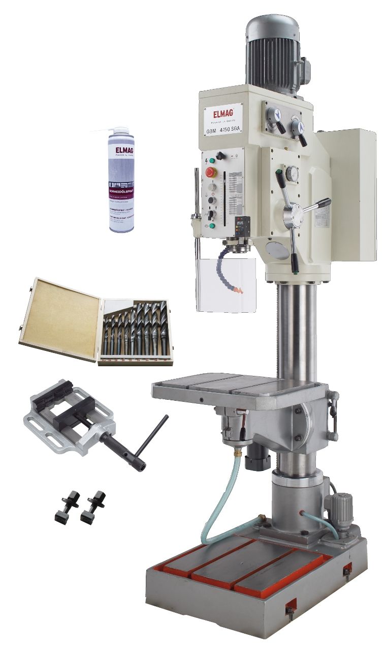 ELMAG Getriebe-Säulenbohrmaschine GBM 4/50 SGA - Set